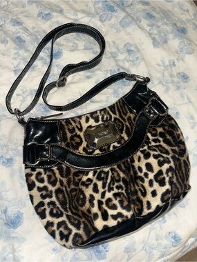 XOXO Leopard-Pattern Y2K bag